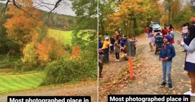 Locals shut down roads to 'most photographed spot' in Vermont after years of influencers trespassing: 'It's too much'