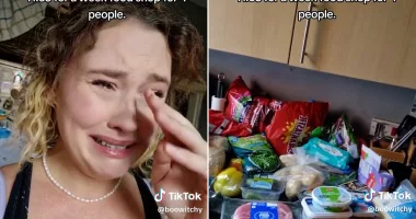 Mother is left in tears after stranger pays for her food shop