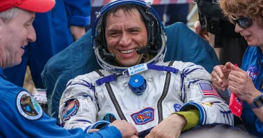 Record-setting NASA astronaut Frank Rubio returns to Earth