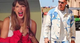 Travis Kelce mocked for denim game-day outfit before Taylor Swift's appearance