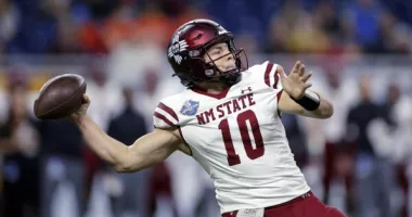Video allegedly shows NM State QB urinating on UNM practice field