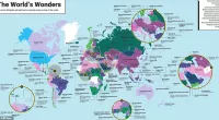A fascinating reworked world map reveals the most popular tourist sites in almost every country around the world