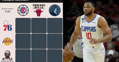 Answers to the September 22 NBA HoopGrids puzzle are here