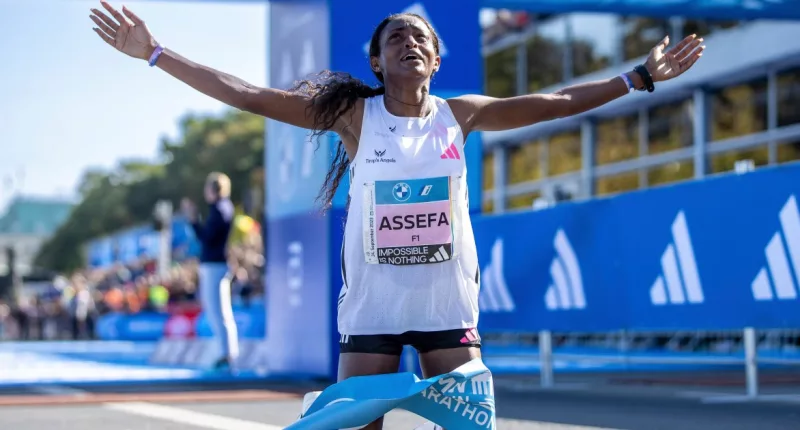 Women’s marathon world record shattered by more than 2 minutes