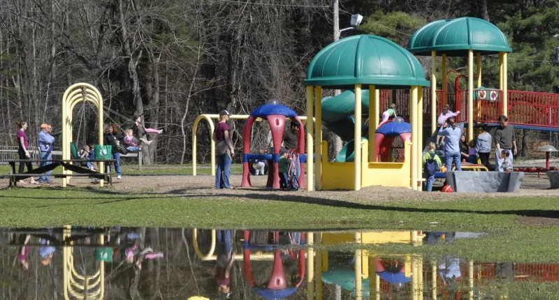 2 juveniles charged with dumping acid on playground slides in southern Massachusetts