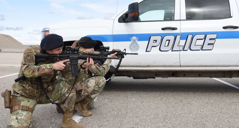 Air Force police open fire on driver attempting to run gate of Texas base