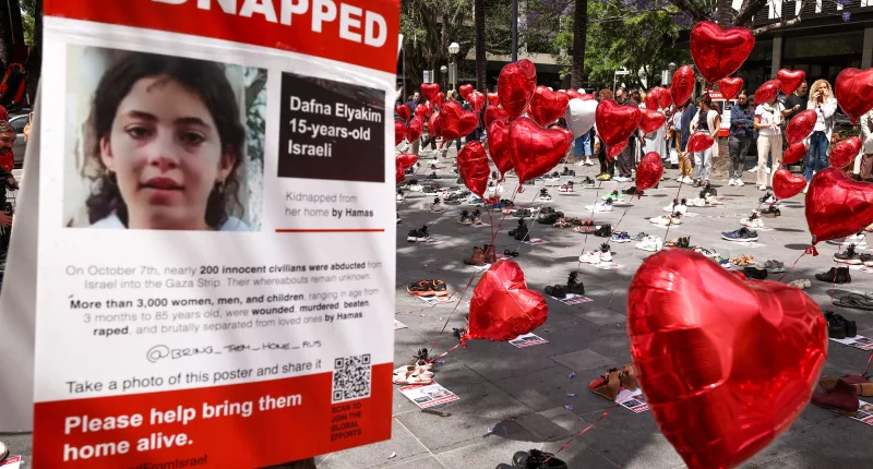 You can see the heartbreaking posters of kidnapped Israeli children — and shockingly, plenty of people are tearing them down