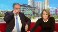 BBC Breakfast presenter Roger Johnson caught picking nose on air after tech issue
