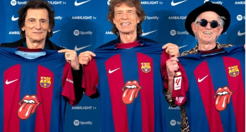 Barcelona announce Rolling Stones logo to feature on Clasico shirts