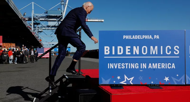 Biden stumbles AGAIN while climbing up stairs to speak in Philadelphia