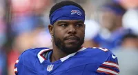 Bills' Damien Harris rushed from the field in an ambulance vs. Giants