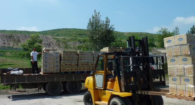Bizarre low-speed chase with cops and runaway forklift confuses residents