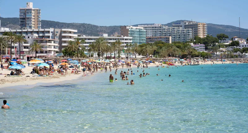 A British man has been charged with raping a friend of his son in Magaluf