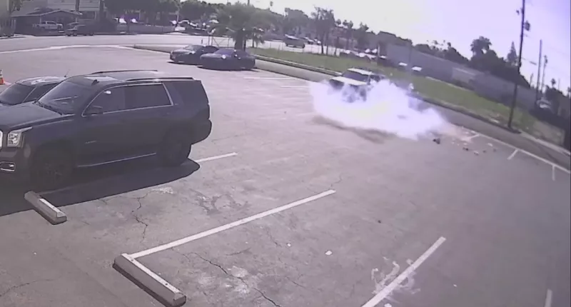 California man detonates explosive-filled teddy bear in parking lot