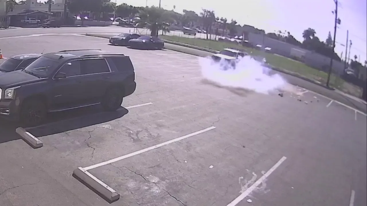 California man detonates explosive-filled teddy bear in parking lot