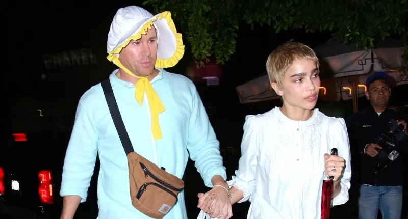 Channing Tatum and girlfriend Zoë Kravitz attend  Halloween party