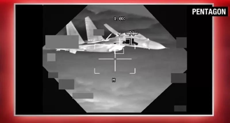 Chinese fighter jet 'comes close to COLLIDING' with US B-52 bomber