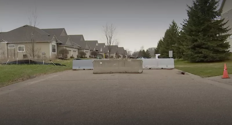 Residents of a neighborhood in Elko New Market, Minnesota, were horrified to see a concrete barrier go up in the middle of a road