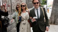 Bijou Phillips and Danny Masterson arriving to court.