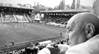 Dave Courtney smiles as he watches his beloved Charlton Athletic yesterday in his last social media post