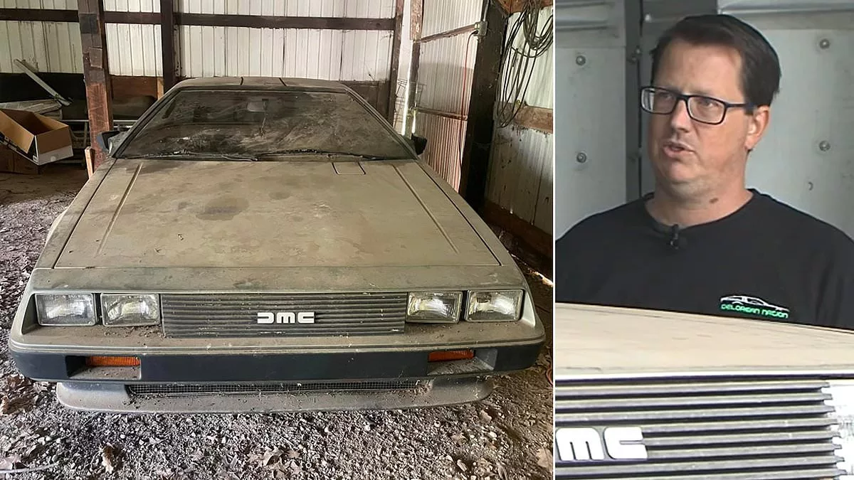 DeLorean with just 977 miles on odometer discovered in Wisconsin barn