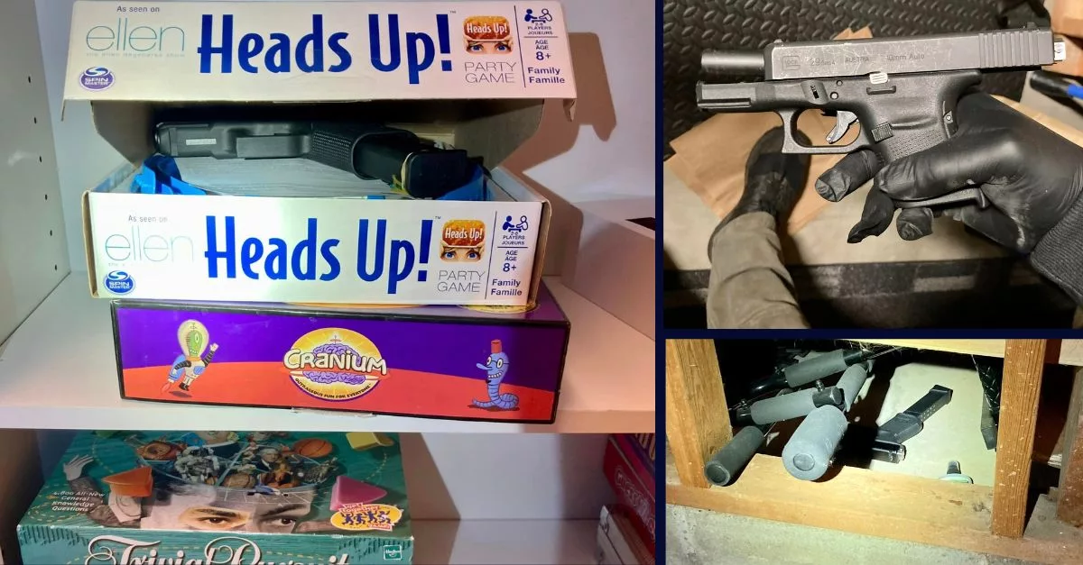 Deputies find guns in walls and board game boxes in raid