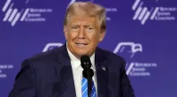 Donald Trump mocks Joe Biden's confused stage exits at campaign rally