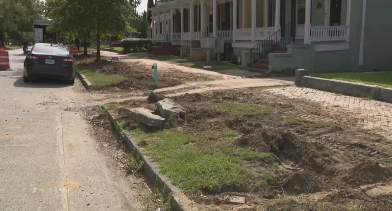 Downtown Augusta road construction causes frustration for residents, work will continue for the next 3 years