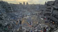 Dozens killed in Israeli strike on Gaza refugee camp, Hamas claims