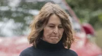 EXC Friends' Helen Baxendale looks sombre after Matthew Perry's death