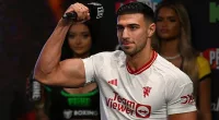 Tommy Fury (above) will take on KSI in Manchester at the AO Arena on Saturday night