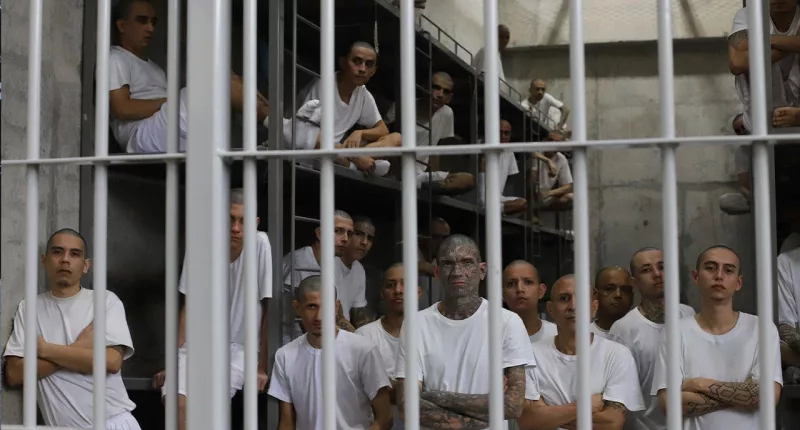 El Salvador gradually fills new mega prison with alleged gang members