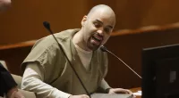 Father who mowed down wife in front of kids shocks court at sentencing