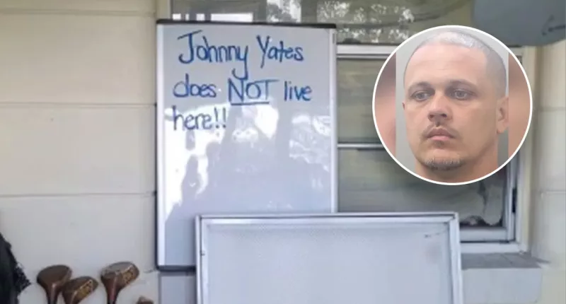 Florida man wanted by cops leaves goofy whiteboard message but fools no one