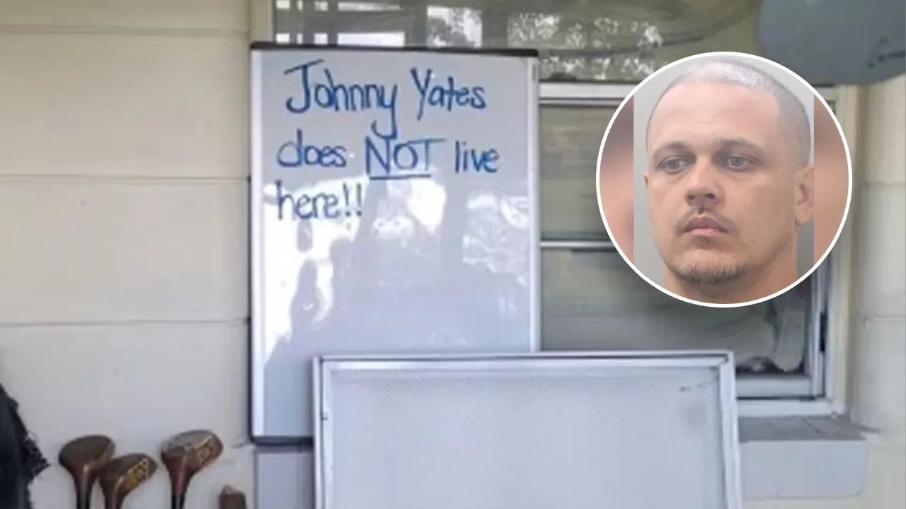 Florida man wanted by cops leaves goofy whiteboard message but fools no one