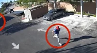 Footage shows teens hitting cyclist hours before ex-police chief