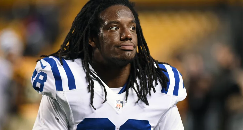 Sergio Brown on the football field during a game