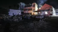 A massive blast hit the al-Ahli Arab hospital in Gaza