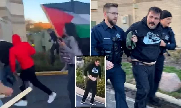 Gunman is arrested at pro-Palestine protest in Illinois city