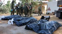 Entire families were gunned down by Hamas militants in Kfar Aza - a village close to the Gaza border
