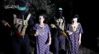 Hamas militants released the elderly women on Monday evening