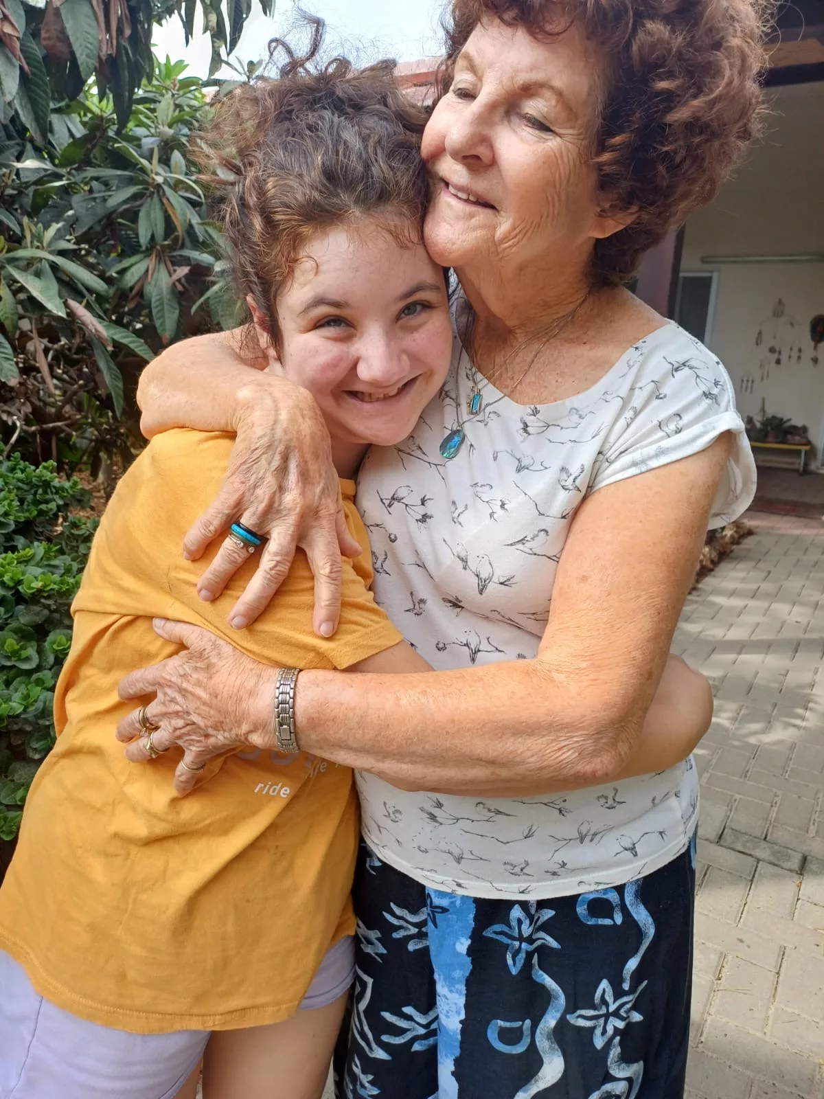 The 12-year-old girl and her grandma were kept hostage by Hamas