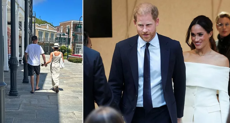 Harry and Meghan are spotted on romantic holiday  in posh Grenadines