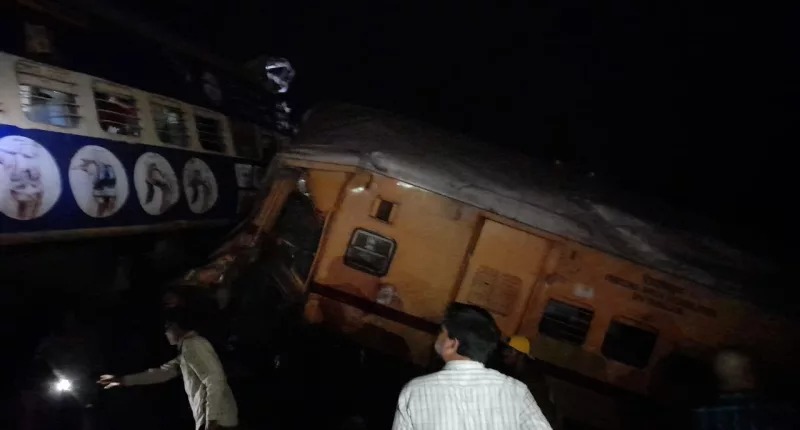 At least 19 people have been killed in a horror train crash in India