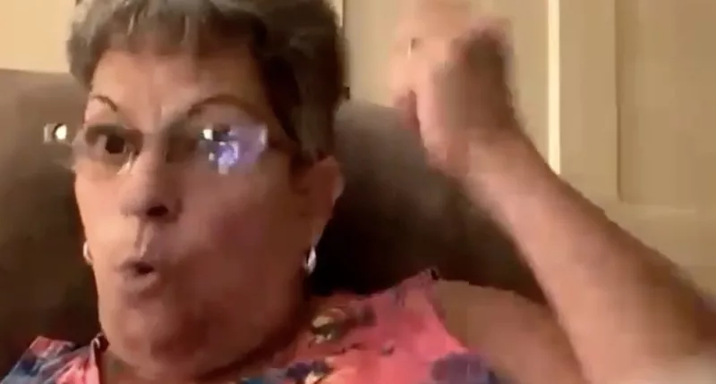 Denise Snyder was attacked by the fox near a fire pit