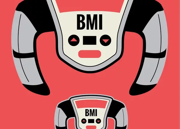 How to Calculate BMI in Kilograms and Height — Stock Vector