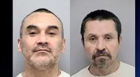 Police handouts of Ramon Escobar and Juan Villanueva