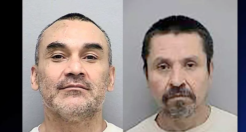 Police handouts of Ramon Escobar and Juan Villanueva
