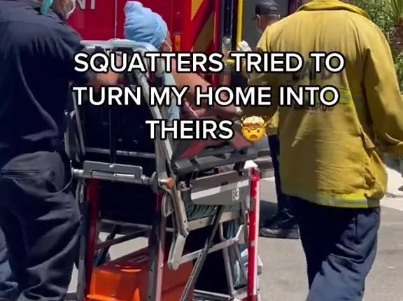 A TikToker uploaded a video of supposed squatters who over stayed their time in an Airbnb