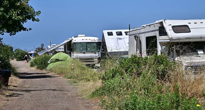 A Los Angeles resident who once lived a middle class life is now living in an RV and struggling to find stable housing